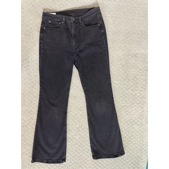 Gap High Rise Flare Black Jeans size 31 - Picture 1 of 5